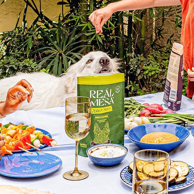 Real Mesa Beef Kabob Treats for Dogs - Dog Jerky - All-Natural, High-Protein Beef Dog Treats - Delicious & Healthy Dog Beef Jerky Snacks (4.5oz)