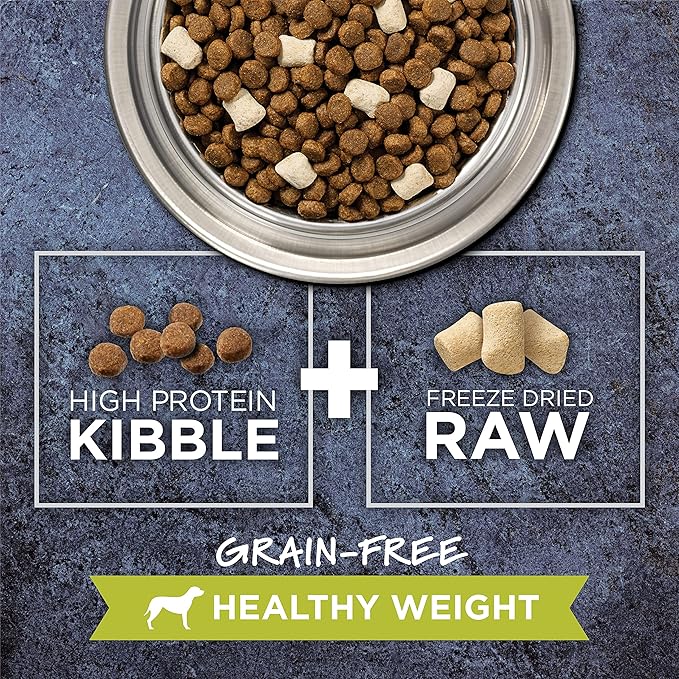 Instinct Raw Boost Healthy Weight Grain Free Recipe with Real Chicken Natural Dry Dog Food, 4 lb. Bag