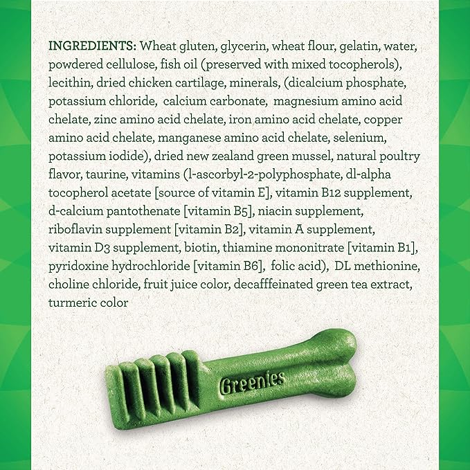Greenies Aging Care Petite Natural Dental Care Dog Treats, 27 oz. Pack (45 Treats)