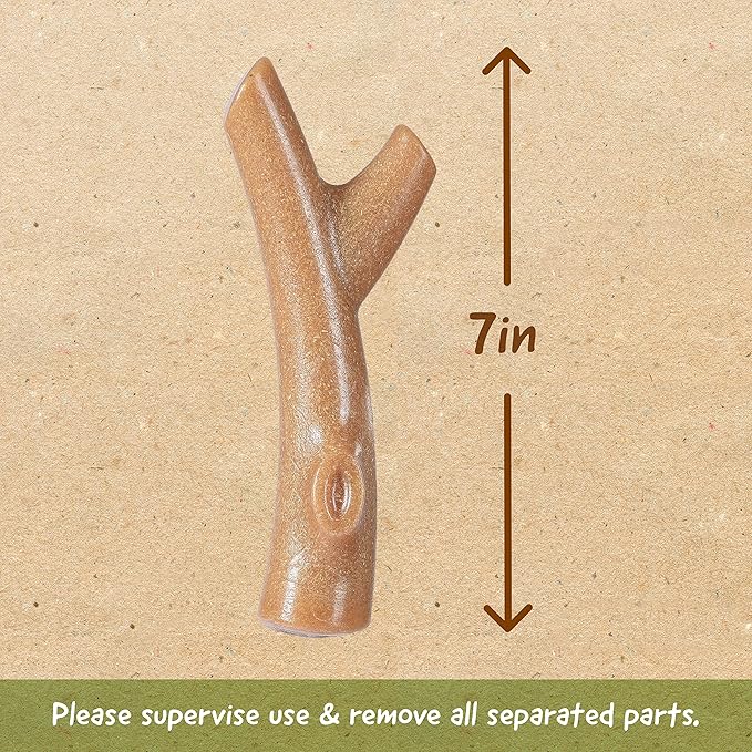 Arm & Hammer for Pets Barkies Tree Bark Compressed Wood Collection, 7 Inch Chicken Flavored Wood Blend Chew Toy for Dogs | Faux Stick, Splinter-Free, Safer & Durable Alternative to Chewing Sticks