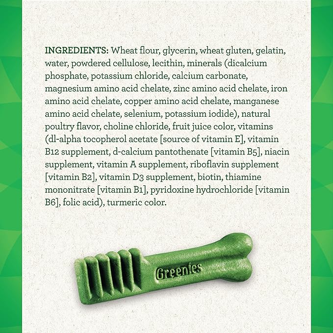 Greenies Original Petite Natural Dental Care Dog Treats, 72 oz. Pack (120 Treats)
