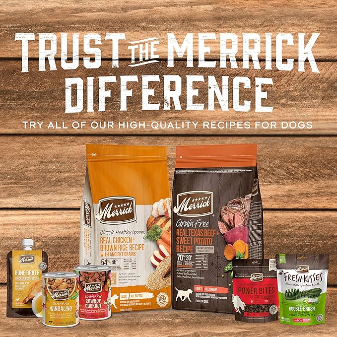 Merrick Slow-Cooked BBQ Premium Real Meat Grain Free Canned Adult Dog Food, Memphis Style With Glazed Chicken - (Pack of 12) 12.7 oz. Cans