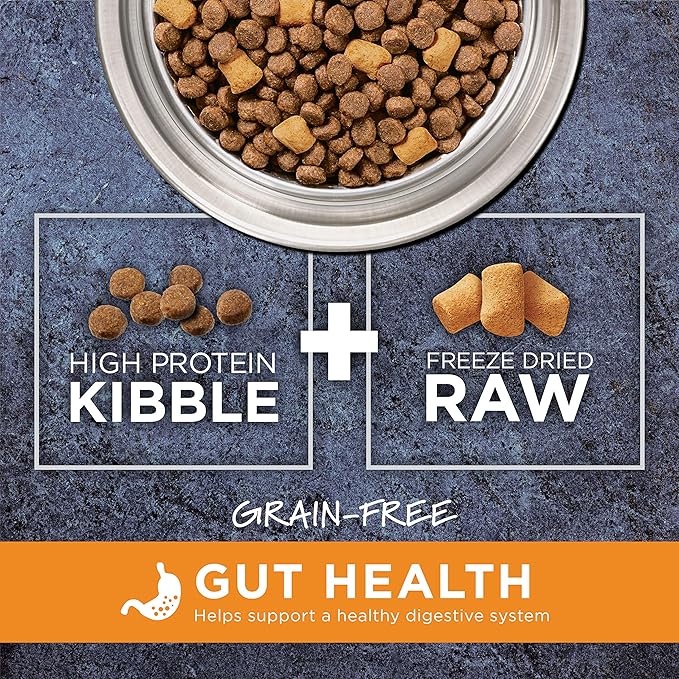 Instinct Raw Boost Gut Health Grain Free Recipe with Real Chicken Natural Dry Dog Food by Nature's Variety, 18 lb. Bag