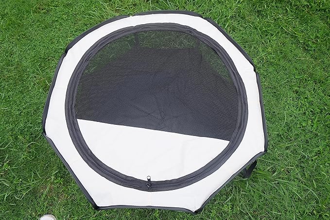 Portable Pet Playpen,Foldable Dog Playpen for Dogs and Cats,Rabbits,Pet Exercise Pet Tents Indoor Outdoor Use (S(28.7" x 28.7" x 16"), Brown)