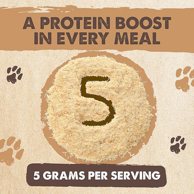 Mighty Paw Yak Cheese Food Topper - Grated Cheese Dog Food Enhancer for Picky Eaters - A Suitable Chicken Free Dog Food Topper and Food Enhancer for Wet Dog Food and Dry Dog Food - Appetite Stimulant
