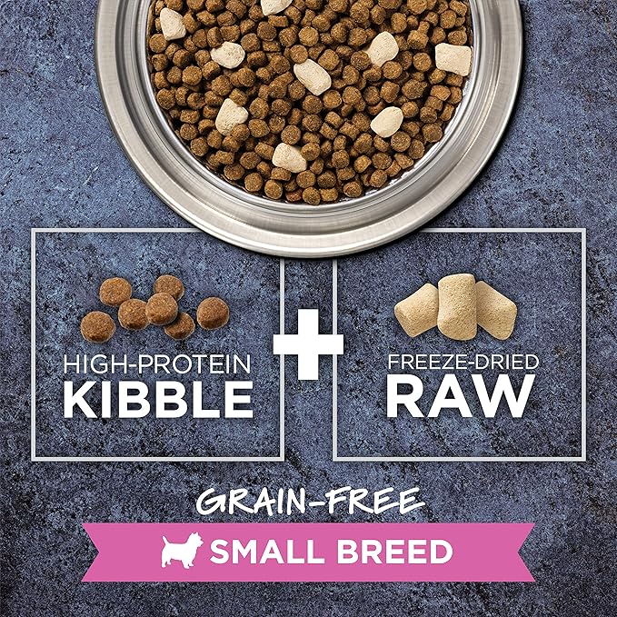 Instinct Raw Boost Small Breed Grain Free Recipe with Real Beef Natural Dry Dog Food, 4 lb. Bag