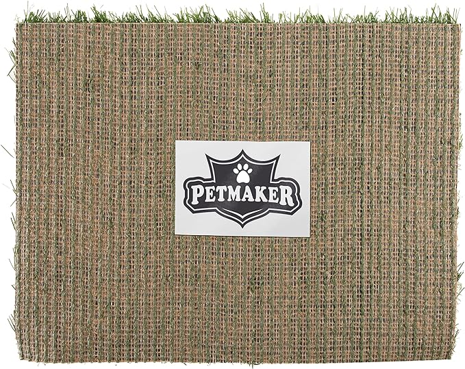Pee Pads for Dogs - Set of Three 18.5x14-Inch Replacement Turf Grass Mats for Potty Training - Dog Housebreaking Supplies for Small Pets by PETMAKER