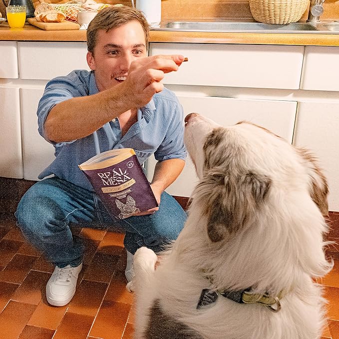 Real Mesa Soft & Chewy Lamb Recipe Dog Treats - for Small, Medium and Large Dog Sizes, Training Snacks Chewy Style (4oz)