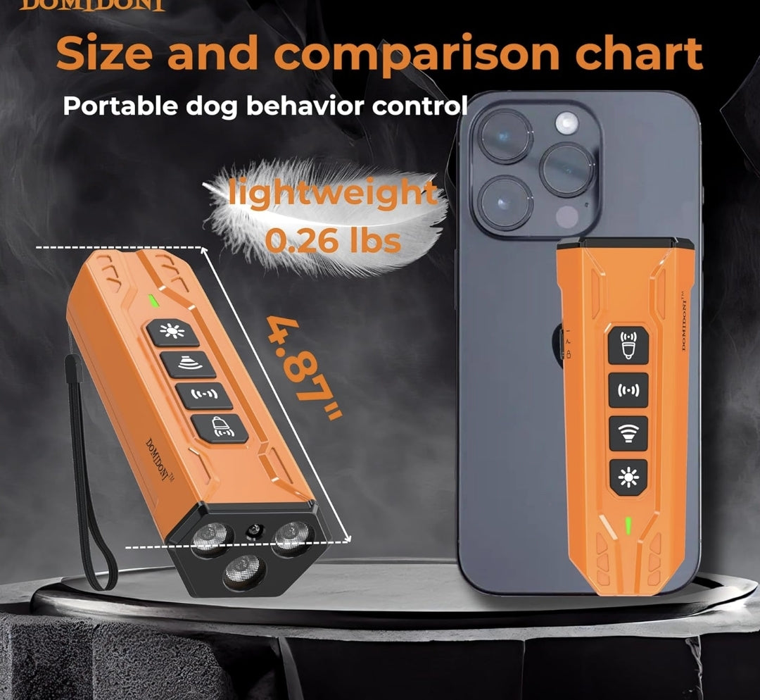 2025 Upgraded Dog Bark Deterrent Device - Anti Barking Devices for Dogs, Indoor Outdoor Use Rechargeable, Safe for Dogs & Humans, Portable No More Barks Ultrasonic Dog Training Device (Alpha Pro)