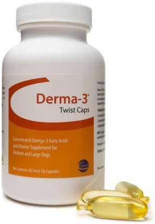 Derma3 Twist Caps for Large Dogs (60 TwistTips Capsules)