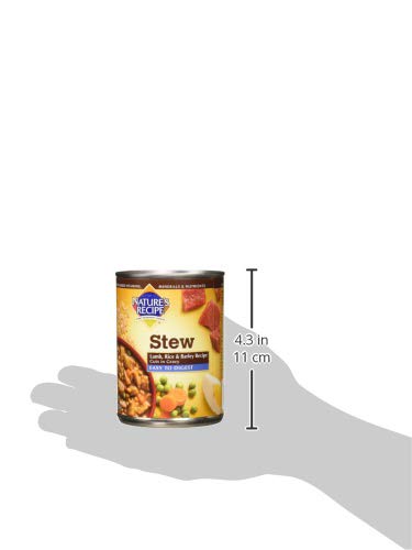 Nature's Recipe Easy to Digest Wet Dog Food, Lamb, Rice & Barley Cuts in Gravy Recipe, 13.2 Ounce Can