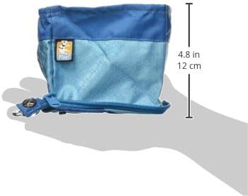 Kurgo Zippy Bowl for Dogs, Collapsible Travel Dog Bowls, Pet Food & Water Hiking Container, Food Grade Silicone, Travel Accessories for Pets, includes Carabiner, Holds 48 oz (Coastal Blue)