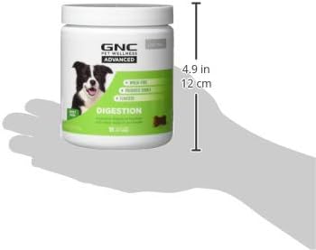 GNC Pets Advanced Digestion Dog Supplements for All Dogs | 90 ct Soft Chew Dog Digestive Supplements with Flaxseed and Probiotics | Chicken Flavor Dog Supplements for Digestive Support and Gut Health