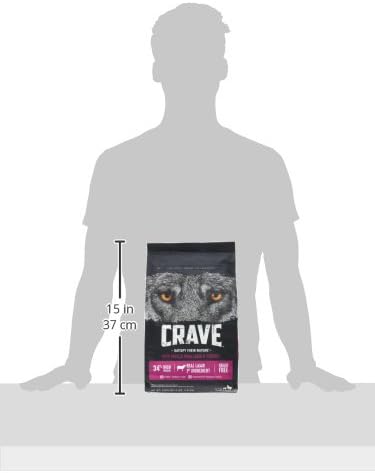 CRAVE Grain Free High Protein Adult Dry Dog Food with Lamb, 4 lb. Bag