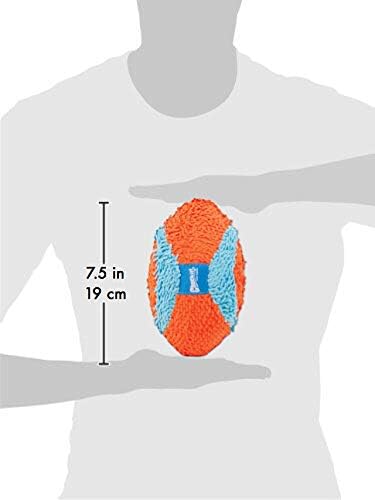 Chuckit! Indoor Fetch Fumbler Dog Toy (9.5 Inch), Orange and Blue