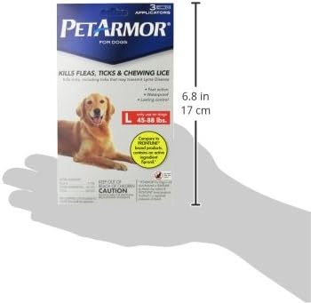PetArmor for Dogs, Flea and Tick Treatment for Large Dogs (45-88 Pounds), Includes 3 Month Supply of Topical Flea Treatments