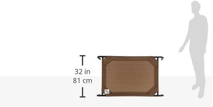 Coolaroo The Original Cooling Elevated Dog Bed, Indoor and Outdoor, Medium, Nutmeg