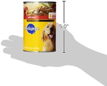 PEDIGREE CHOICE CUTS IN GRAVY Adult Canned Soft Wet Dog Food with Beef, 22 oz. Cans (Pack of 12)