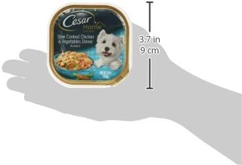 Cesar Home Delight Wet Dog Food, Chicken and Vegetables, (24), 3.5 Oz Trays
