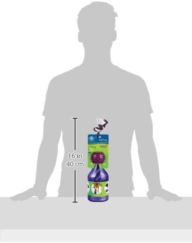 PetSafe Busy Buddy Tug-A-Jug - Treat-Dispensing Dog Toy - Slow Down Eating - 2 Cup Capacity - Lower Separation Anxiety - Cleans Teeth - Easy to Wash - Multi-Sensory Stimulation - Purple, M/L