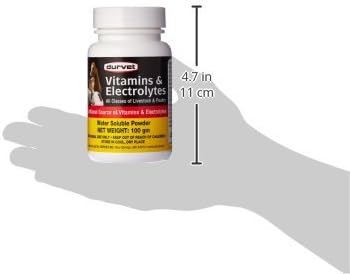 Durvet 698468 Vitamins & Electrolytes for Livestock & Poultry 100G
