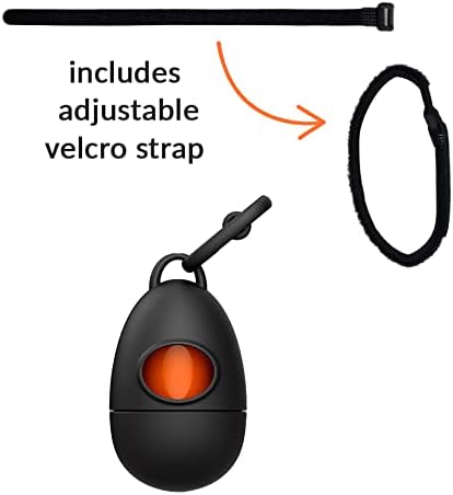 TUG Dog Waste Bag Dispenser with Dog Poop Bags, 15 Bags Per Roll, With Black Dispenser