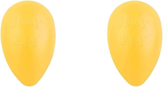 Jolly Pets Jolly Egg Dog Toy, 12 Inches/Large, Yellow (Pack of 2)