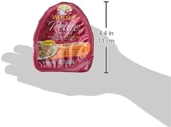Wellness Petite Entrees Mini Filets Grain Free Natural Wet Small Breed Dog Food, Roasted Chicken & Beef, 3-Ounce Cup