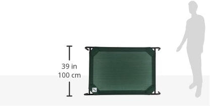 Coolaroo Gale Pacific The Original Cooling Elevated Dog Bed, Indoor and Outdoor, Large, Brunswick Green, 51.00" x 31.50" x 8.00"