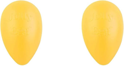 Jolly Pets Jolly Egg Dog Toy, 8 Inches/Medium, Yellow (Pack of 2)
