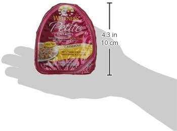 Wellness Petite Entrees Casserole Natural Grain Free Wet Small Breed Dog Food, Tender Chicken, 3-Ounce Cup