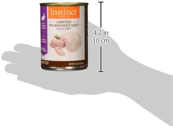 Instinct Limited Ingredient Diet Grain Free Real Rabbit Recipe Natural Wet Canned Dog Food, 13.2 Ounce (Pack of 6)