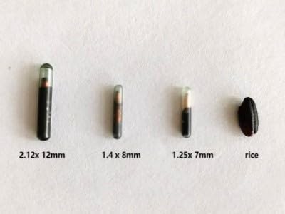 Animal ID Microchip for Dogs Cats Horses Pigs Cows 20 Pack 2.12X12mm ISO11784/ISO11785/FDX-B Pet ID Tags, 15 ID Microchip