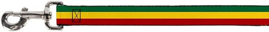 Buckle-Down Pet Leash - Rasta - 6 Feet Long - 1.5" Wide