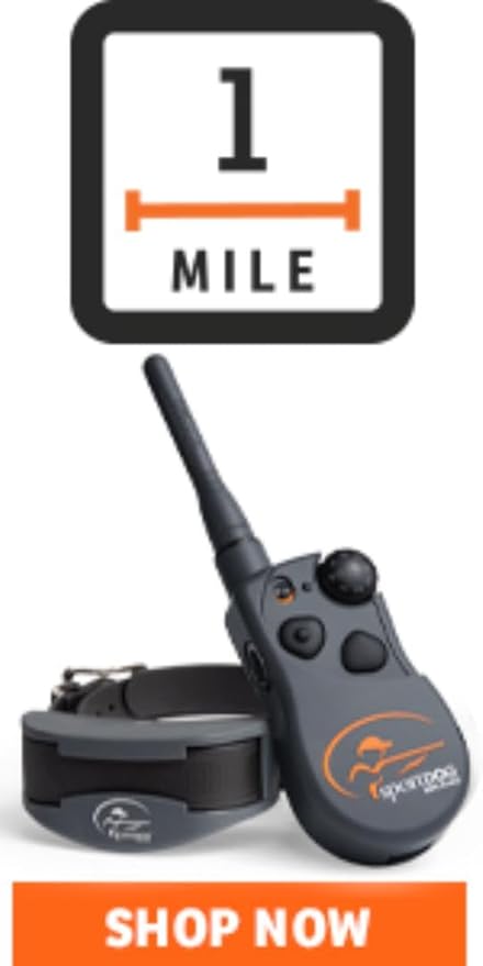 SportDOG Brand SportHunter 825X Shock Collar - 1/2 Mile Range - Dog Training Collar with Shock, Vibrate, and Tone, Rechargeable Remote Trainer