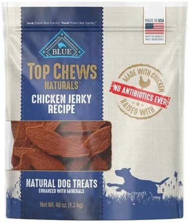 Blue Buffalo Top Chews Natural Chicken Jerky, 48 Ounces
