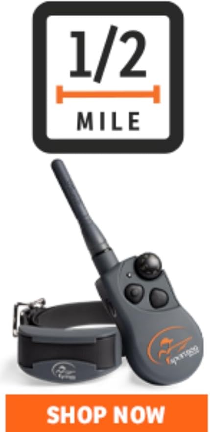 SportDOG Brand SportHunter 825X Shock Collar - 1/2 Mile Range - Dog Training Collar with Shock, Vibrate, and Tone, Rechargeable Remote Trainer