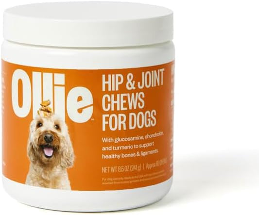 Ollie Zoomies Dog Hip and Joint Supplement - Glucosamine For Dogs - Glucosamine Chondroitin for Dogs - Joint Supplement For Dogs - Dog Joint Supplement - Hip and Joint Supplement Dogs - 60 Count Appx.