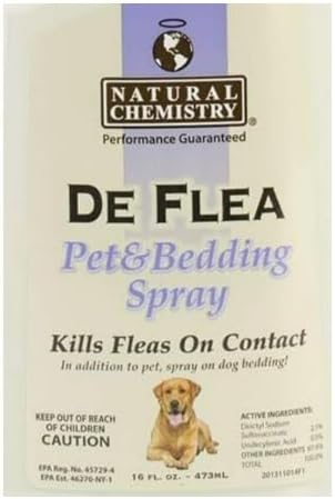 Natural Chemistry De Flea Pet and Petting Spray - 16.9 fl oz