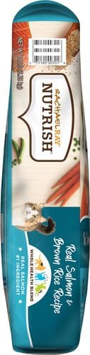 Rachael Ray Nutrish Premium Natural Dry Cat Food with Added Vitamins, Minerals & Other Nutrients, Real Salmon & Brown Rice Recipe, 14 Pound Bag