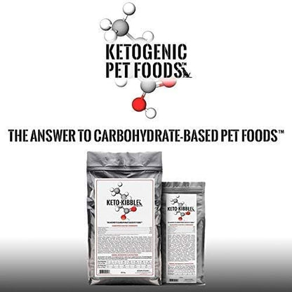 Ketogenic Pet Foods - Keto-Kibble – High Protein, Low Carb, Starch Free, Grain Free Dog & Cat Food - 18 lb