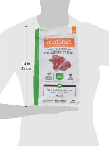 Instinct Limited Ingredient Diet Grain Free Recipe with Real Lamb Natural Dry Dog Food, 4 lb. Bag