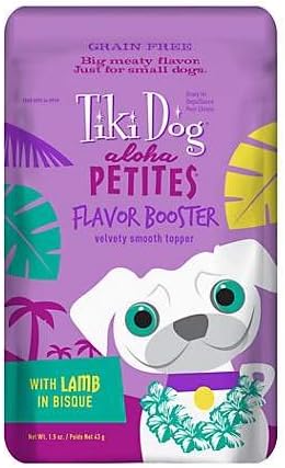 Tiki Dog Born Carnivore Flavor Booster, Duck Recipe Bisque, Grain Free Meat Based Treat, Meal Topper for All Dog Breeds and All Life Stages, 1.5 oz, Pack of 12
