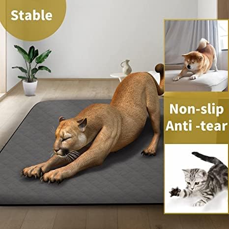 Washable Puppy Dog Pee Pad, 72" X72" Extra Large, Waterproof Whelping Training Pet Mat for Playpen, Crate, Potty, Floor, Bed, Sofa and Trunk, Reusable Pee Pads for Dogs, Cats, Bunny