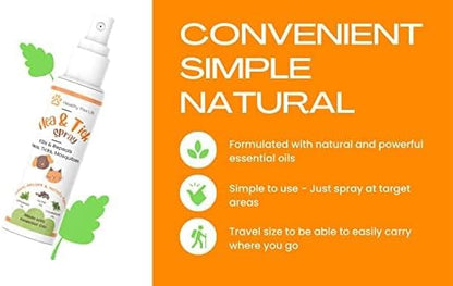 Flea and Tick Spray for Fleas, Ticks and Mosquitoes - Application for Dogs, Cats and Home (100 ml)