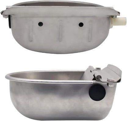 Automatic Dog Feeder Trough Bowl Dispenser Waterer for Pet Dog Horse Cattle Goat Sheep Water Stainless Steel Farm Tool