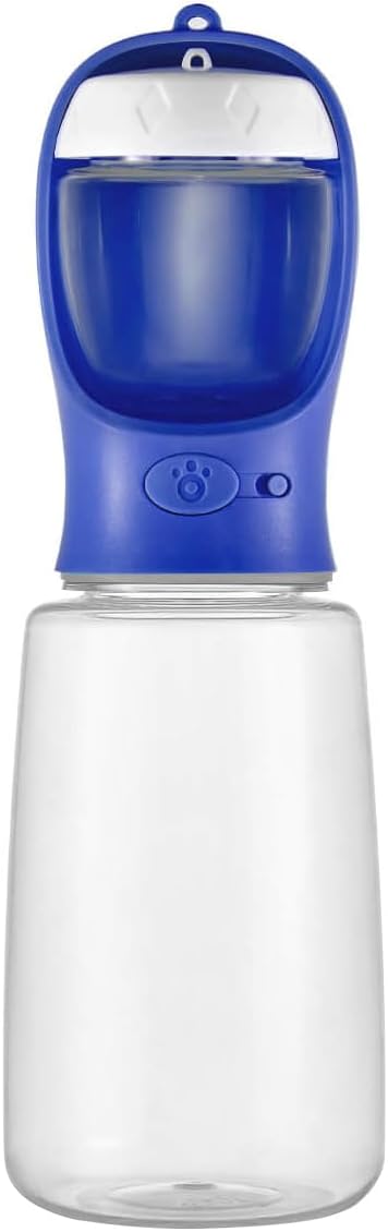 WePet Portable Dog Water Bottle with Food Container, 25 OZ + 6 OZ, Leak Proof Puppy Water Dispenser with Drinking Feeder for Pets Outdoor Walking, Hiking, Travel, Food Grade Plastic
