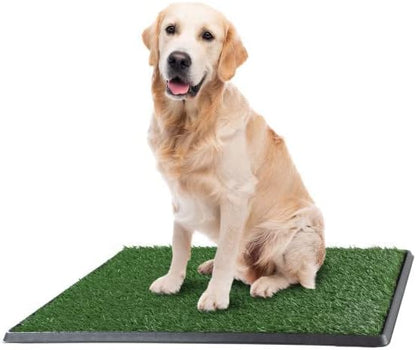 Pee Pads for Dogs - Set of Three 30x20-Inch Replacement Turf Grass Mats for Potty Training - Dog Housebreaking Supplies for Medium Pets by PETMAKER
