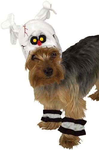 Rubie's Pet Costume, Large, Skeleton Headpiece with Cuffs