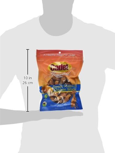 Cadet Gourmet Sweet Potato & Chicken Wraps Dog Treats - Healthy & Natural Chicken and Sweet Potato Dog Training Treats for Small & Large Dogs - Inspected & Tested in USA (14 oz.)